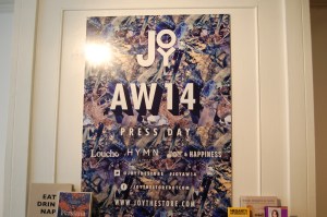 JOY AW14 Press Event
